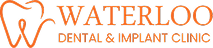 Waterloo Dental & Implant Clinic logo with a stylized tooth